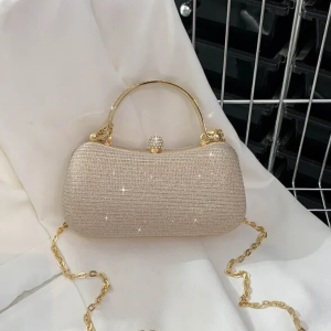 Fashion Gold Diamond Evening Bags Luxury Handbag