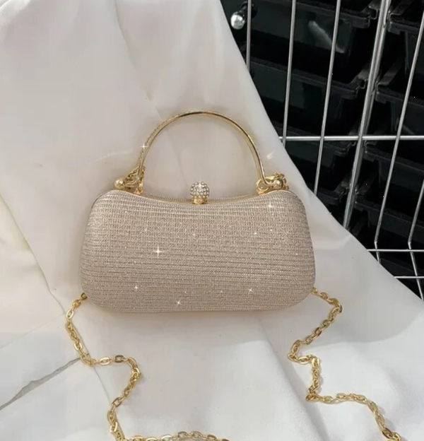 Fashion Gold Diamond Evening Bags Luxury Handbag